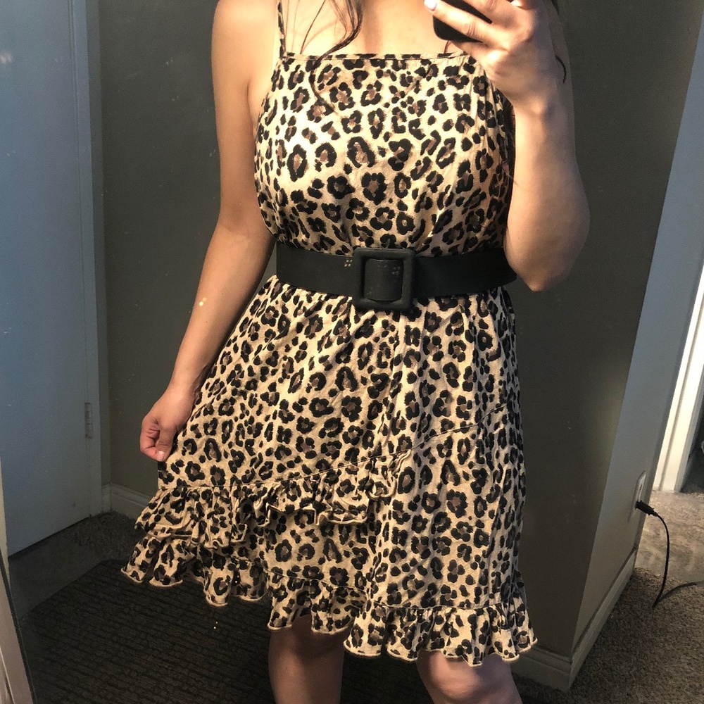 Cute leopard print dress (belt not included)